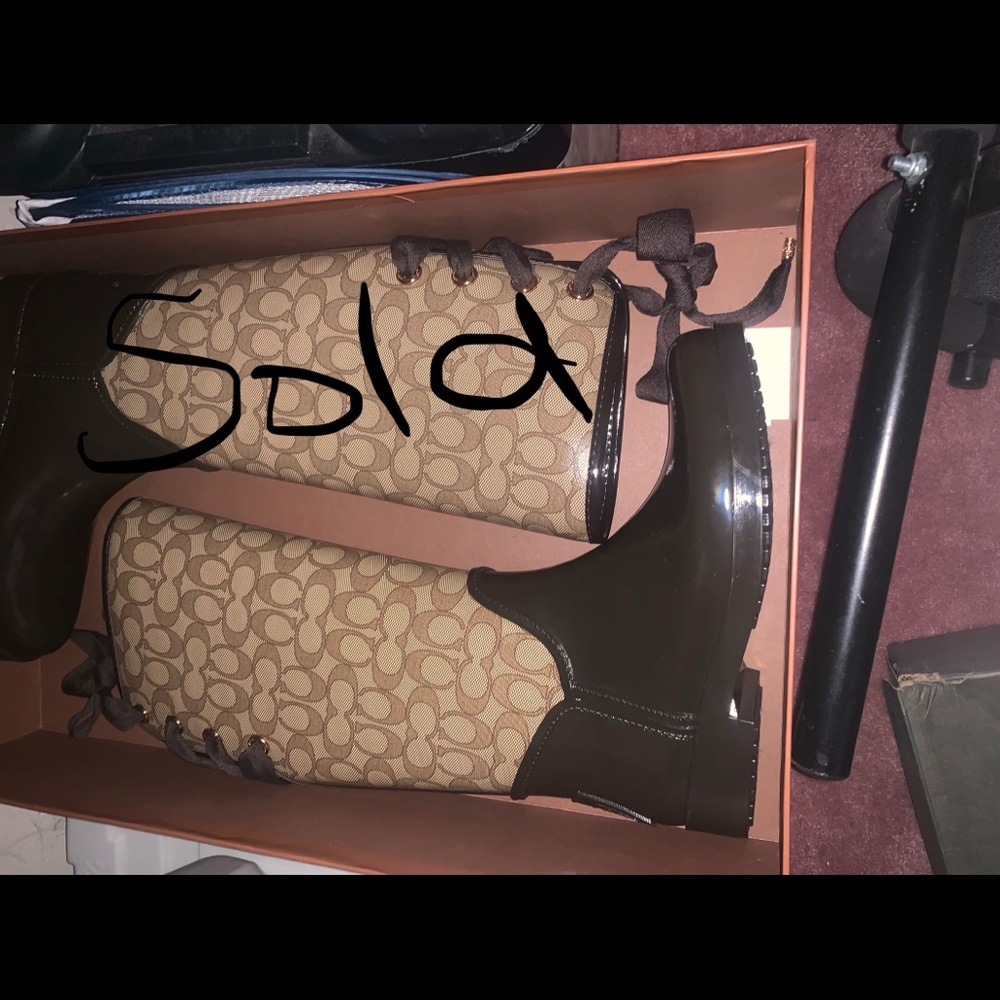 Tall Coach Rain Boots